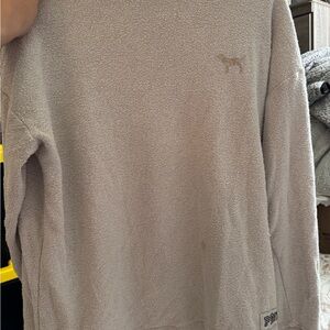 PINK Victoria's Secret Gray Crew Neck Sweater